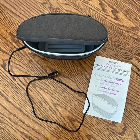 Homedics UV CLEAN Portable Sanitizer Bag Black and Gray - Picture 7 of 9